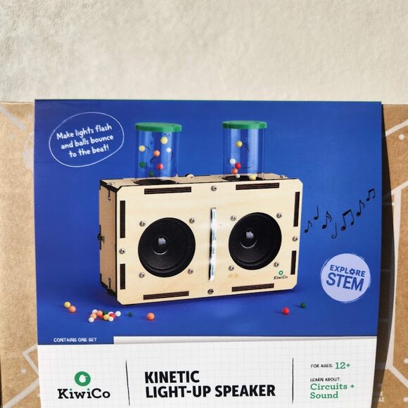 NEW KiwiCo. Kiwi Co. Kinetic Light-up Speaker Science Kit STEM Engineering Circu - Picture 2 of 6